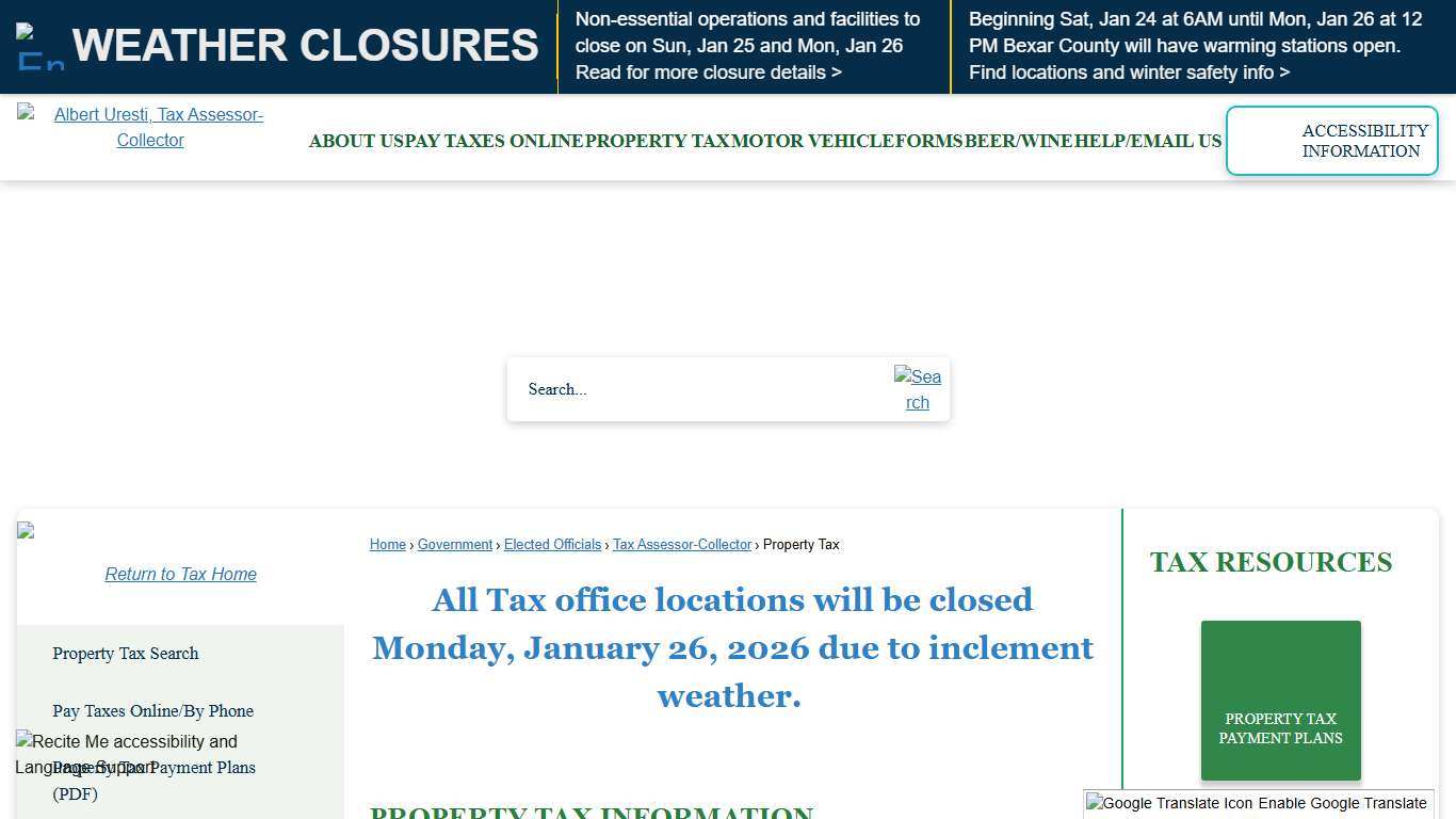 Property Tax Information Bexar County, TX - Official Website